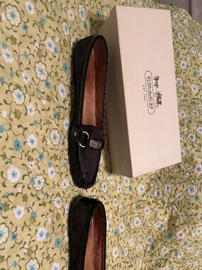 Black Coach Loafers Size 7.5